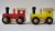 Two Wooden Locomotives Red and Yellow 07527-2PC