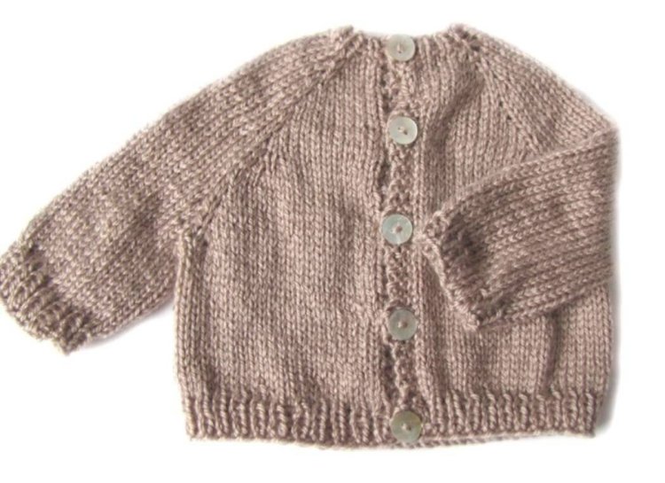 KSS Sand Colored Sweater/Cardigan (6 - 9 Months)