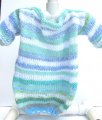 KSS Knitted Striped Baby bag in blue colors 0 - 6 Months