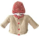 KSS Ladybug in the Sand Sweater/Jacket Set (6-12 Months)