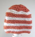 KSS Peach/White Knitted Sweater and a Hat (6 Months)