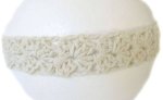 KSS ivory Narrow Headband with Button up to 19" (Toddler)