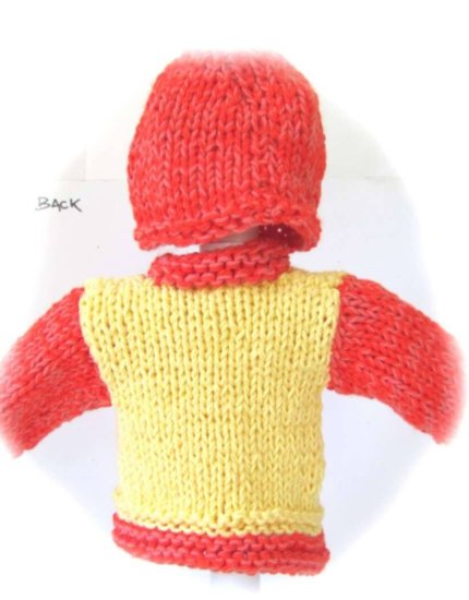 KSS Citrus Sweater/Cardigan with a Hat (3 Months) - Click Image to Close