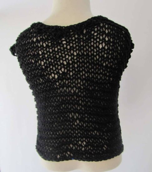 KSS Black Cotton Sweater Vest 24 Months SW-267 - Click Image to Close