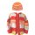 KSS Fire Striped Sweater/Cardigan & Hat (3-4 Years)
