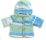 KSS Ocean Waves Sweater/Cardigan with a Hat (3 Months)