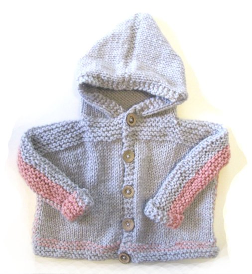 KSS Grey/Pink Hooded Sweater/Jacket (18 Months)
