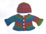 KSS Colorful Trumpet Sweater/Cardigan with a Hat (3 Months) SW-830