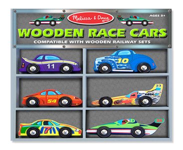 Melissa & Doug Wooden Race Cars