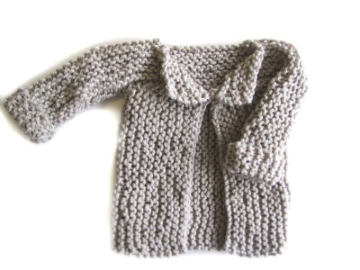 KSS Grey Sideways Soft Baby Sweater/Jacket (18 Months) SW-836