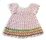 KSS Baby Crocheted Pink/Grey Dress Newborn DR-149