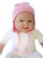 KSS Pastel Colored Cap with Ear flaps 16-17" (1 - 2 Years)