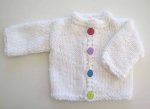 KSS White Baby Sweater and Hat Set size 18-24 Months SW-524