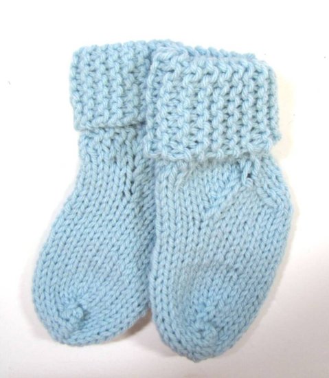 KSS Turquoise Knitted Fold down Socks 2T
