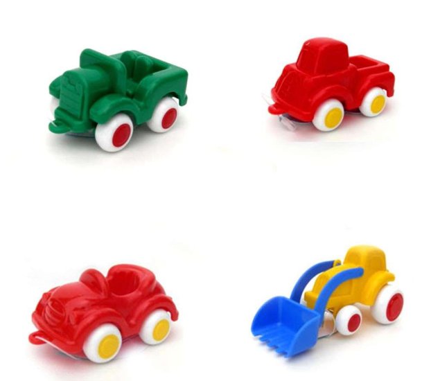 Viking Toys 3" Little Chubbies Cars & Trucks 4pc Set