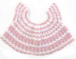 KSS Pink/White Crocheted Baby Dress and Headband (12 Months) DR-142