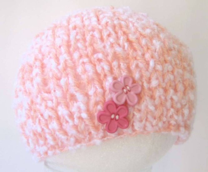 KSS Pink Cotton Candy Beanie 15" - 17" (1 - 3 Years) - Click Image to Close