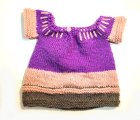 KSS Purple Blocked Knitted Summer Dress 12 Months DR-195