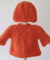 KSS Pumpkin Sweater/Jacket with a Hat (6 Months)