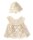 KSS Crocheted Natural Baby Dress and Hat 3 Months