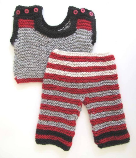 KSS Handmade Baby Sweater Vest with Pants Set 6 Months SET-006