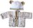 KSS Heavy Beige and White Sweater/Cardigan Set 3M