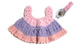 KSS Crocheted/Knitted Pink/Lavender Baby Dress 9 Months DR-191-HB-229