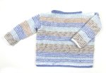 KSS Striped Knitted Pullover Sweater (2 Years) SW-857 KSS-SW-857-EBK