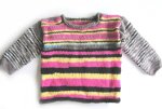KSS Pink Grey Sky Kids Pullover Sweater (4 Years) SW-684
