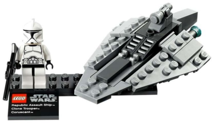 LEGO Star Wars Republic Assault Ship and Coruscant (75007)