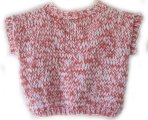 KSS Pink/White Sweater Vest (3 - 4 Years)