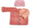 KSS Pink/White Heavy Sweater/Jacket (12 Months) SW-1085