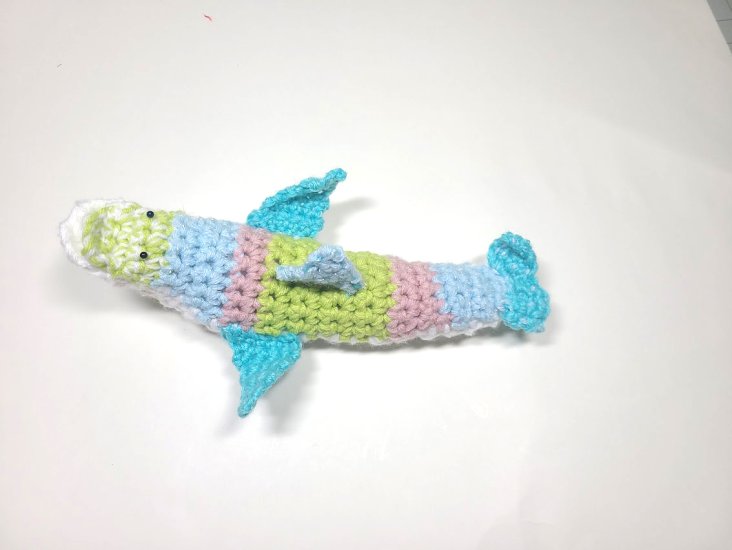 KSS Crocheted Whale 12" in Pastel TO-086 - Click Image to Close