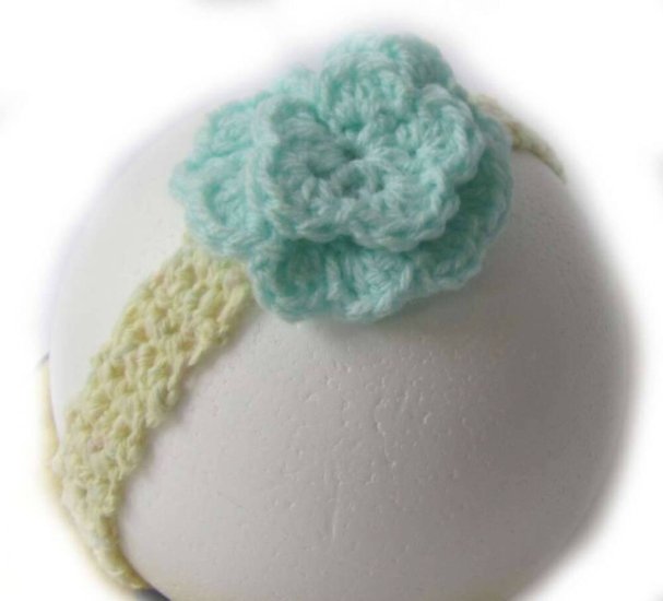 KSS Yellow Crocheted Cotton Headband 15-16