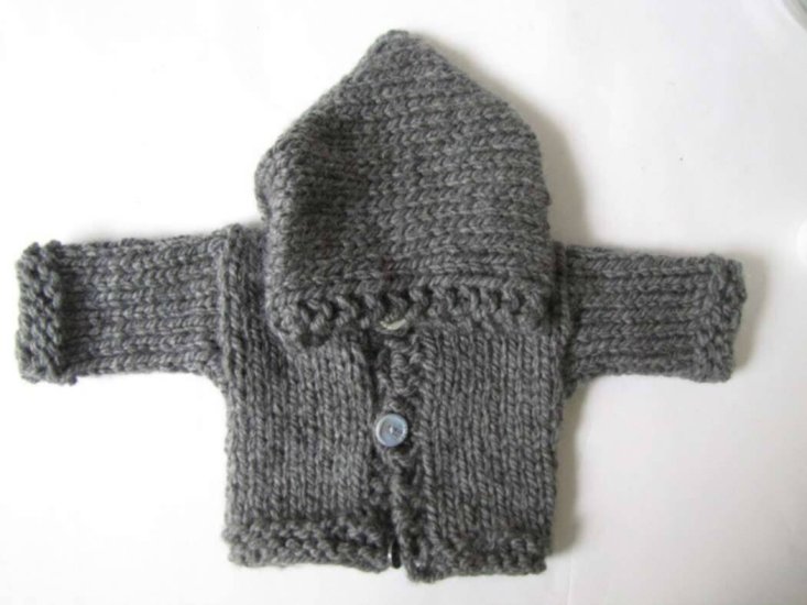 KSS Grey Heavy Hooded Sweater/Jacket 3 Months - Click Image to Close