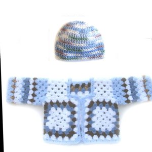 KSS Sky Colored Granny Sweater/Jacket (6 Months)