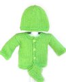 KSS Greenish Cotton Sweater/Jacket Set (6 - 9 Months)