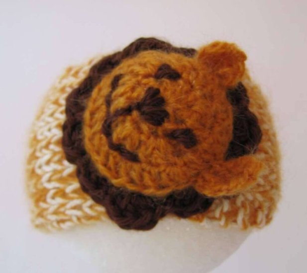 KSS Lion Brown/White/Copper Headband 14 - 15" - Click Image to Close