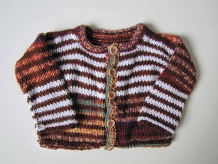 KSS Fall Brown Acrylic Sweater/Jacket and Cap (2 Years)