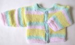 KSS Pastel Sweater/Cardigan with Pants (3-6 Months)