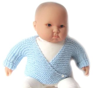 KSS Light Blue Wrap Sweater (6-9 Months)