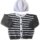 KSS Dark Grey Sweater/Cardigan Set with Stripes (12 Months)