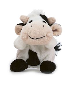 Teddykompaniet 4" Beanie Farm Animal 2232 Cow