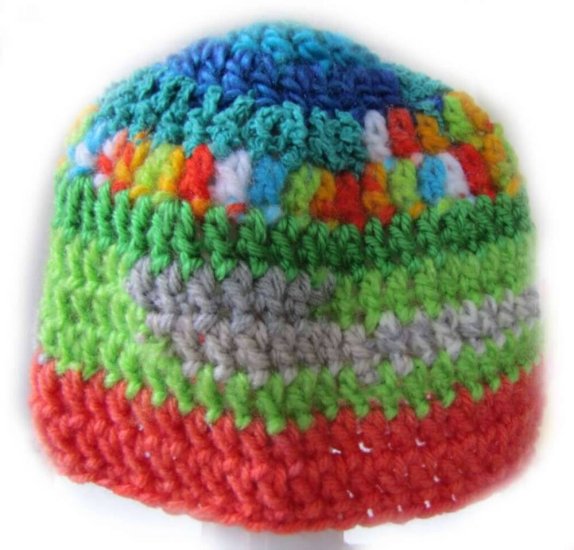 KSS Deep Valley Striped Colored Cap 14" (3 - 6 Months) - Click Image to Close