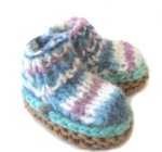 KSS Earth Colored Knitted Baby Booties (6 - 9 Months) BO-059
