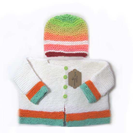 KSS White Knitted Sweater/Jacket (2 Years/3T)