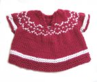 KSS Dark Red Fair Isle Heavy Pullover Sweater (9 Months) SW-644