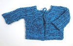 KSS Blue Colored Heavy Sweater with Ties (6-12 Months) SW-799