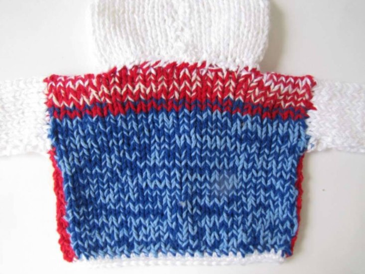 KSS Red, White & Blue Heavy Hooded Sweater/Jacket 3 Months - Click Image to Close