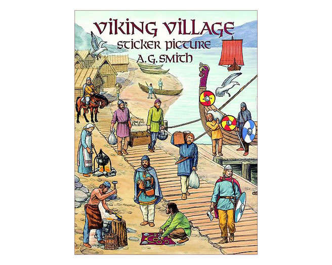 Viking Village Sticker Picture by A. G. Smith